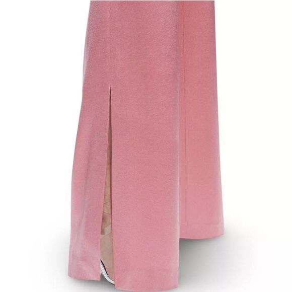 NWT ALICE + OLIVIA JC Wide Leg Slit Pant in Rose  Sz. 4 - Picture 7 of 9